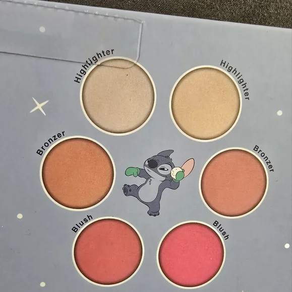 NEW DISNEY STITCH Complexion Palette 6 Shades of Bronzer, Highlighter, Blush - Picture 5 of 12